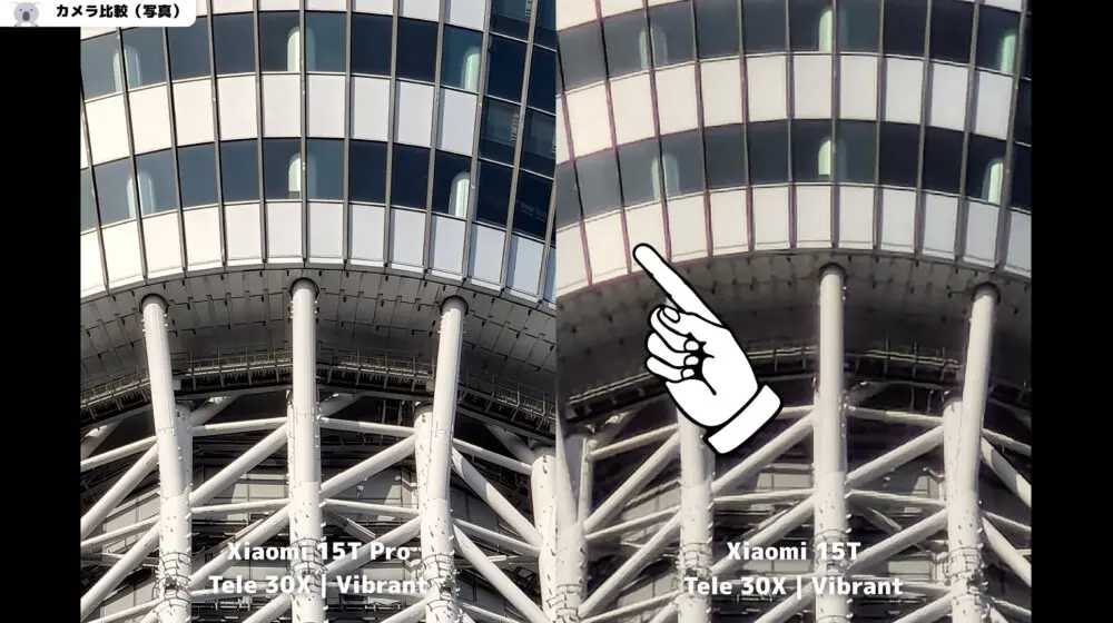 Xiaomi15T_Xiaomi15TProの写真比較