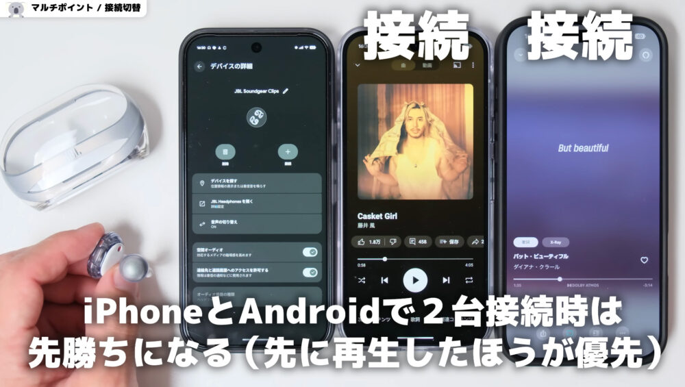 SOUNDGEARCLIPSの音楽優先度先勝ち