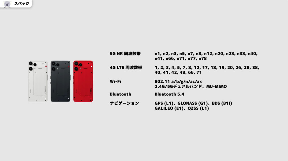 Nothing Phone (3a) Liteバンド対応