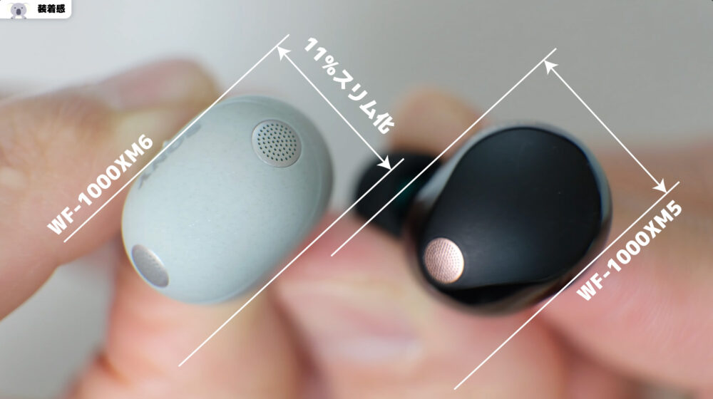 wf1000xm6イヤホンスリム化